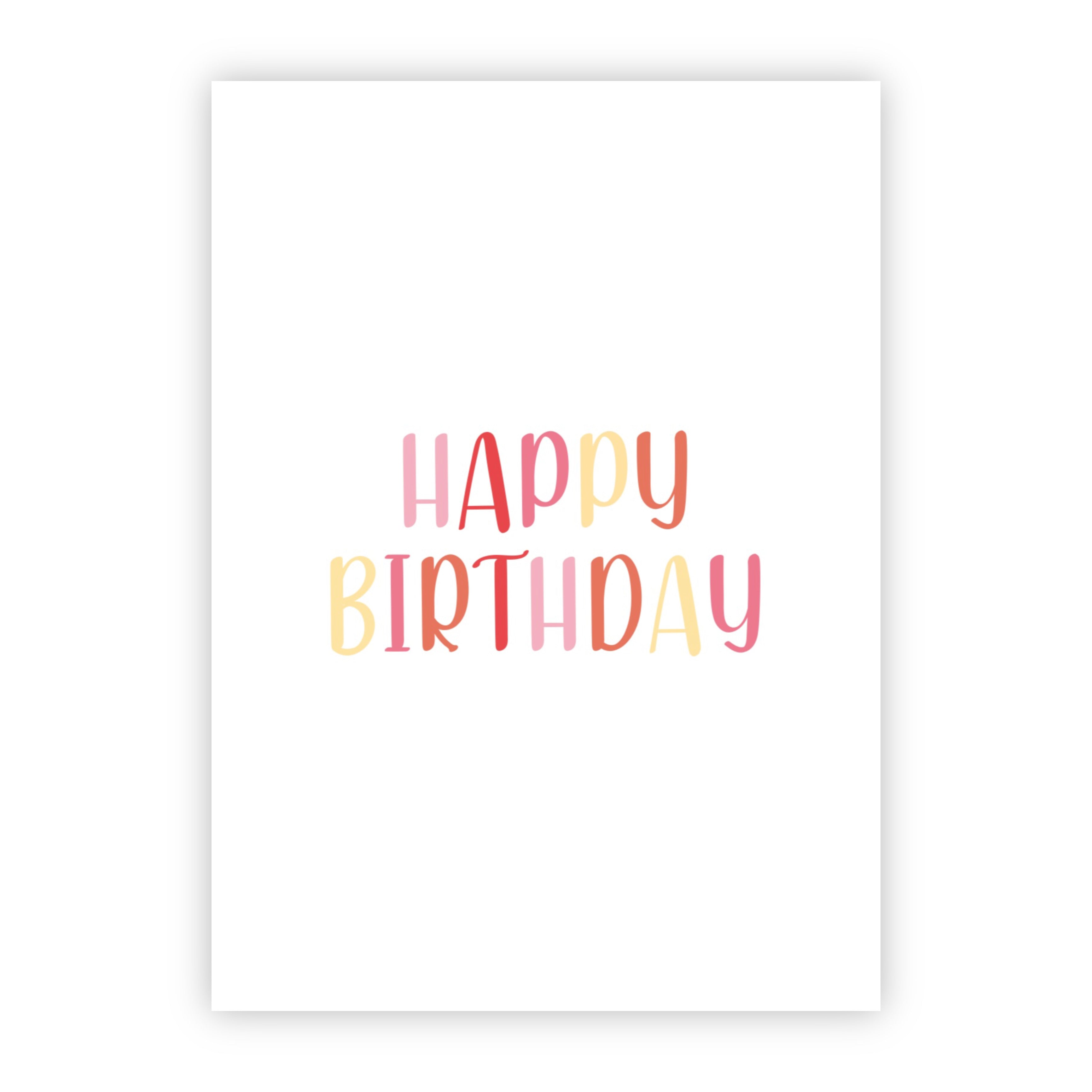 Wenskaart | Happy birthday