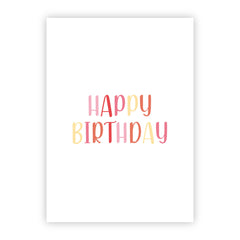 Wenskaart | Happy birthday