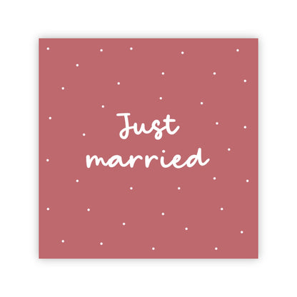Dubbele wenskaart | Just married