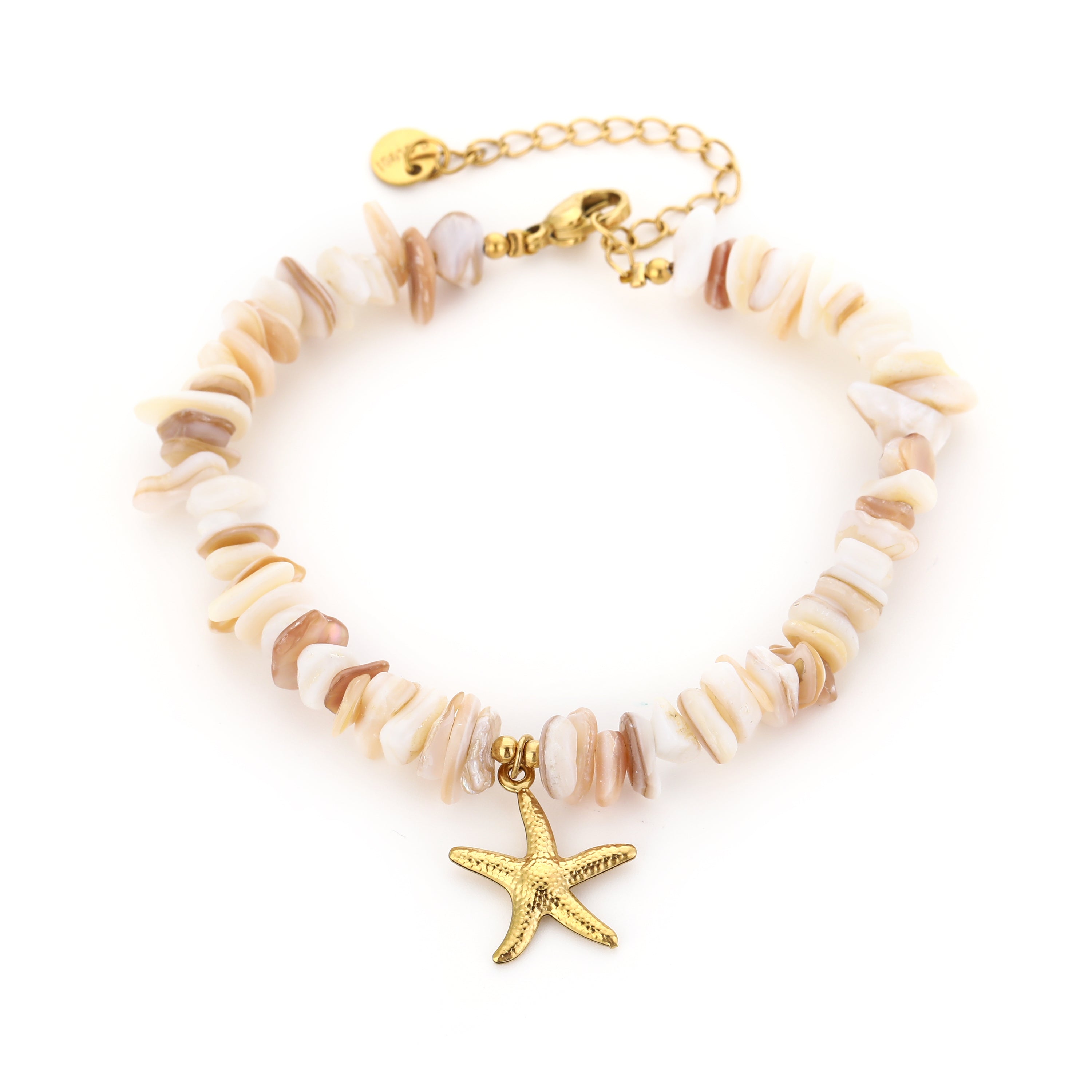 Armband | Sam goud wit