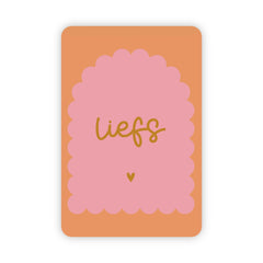 Wenskaart | Liefs goudfolie