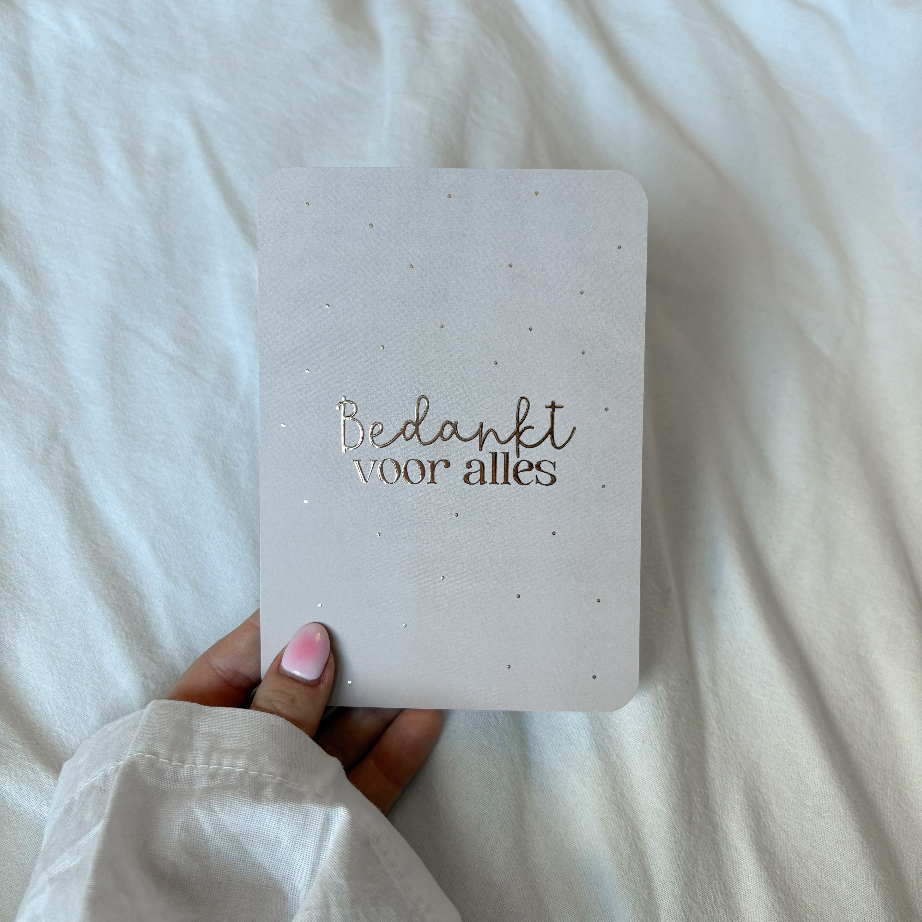 Wenskaart | Bedankt voor alles goudfolie