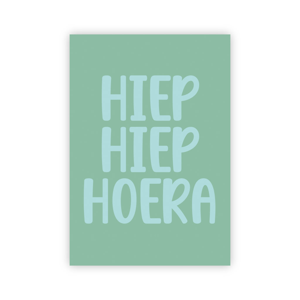 Wenskaart | Hiep hiep hoera