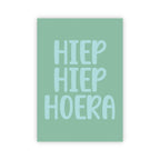 Wenskaart | Hiep hiep hoera