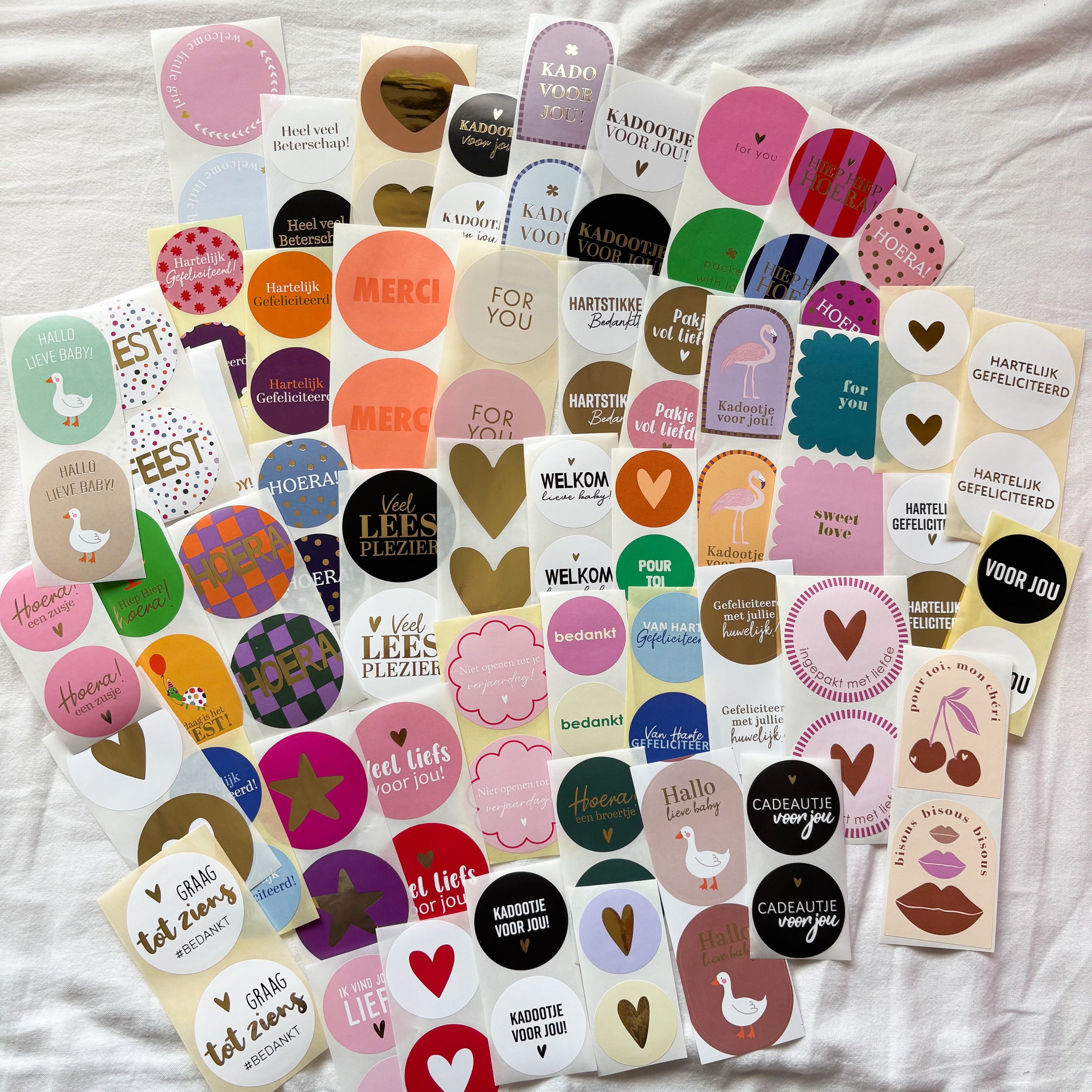 Inpakset | 100 cadeaustickers