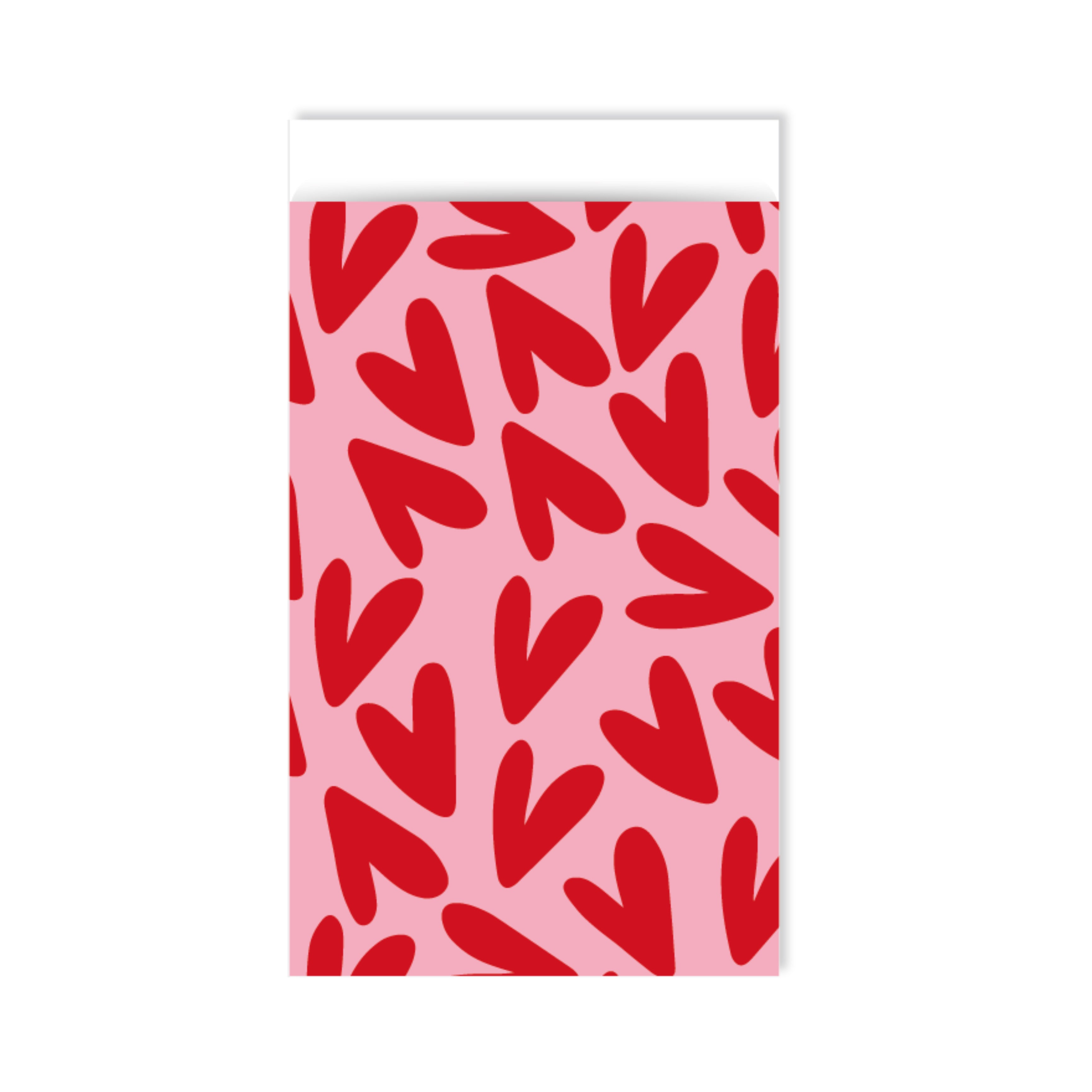 Cadeauzakjes | Hartjes roze 5 stuks