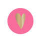 Cadeaustickers | Hartje flamingo pink 10 stuks
