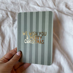 Kerstkaart goudfolie | We wish you a merry Christmas