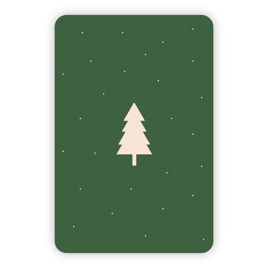 Kerstkaart | Blanco kerstboom