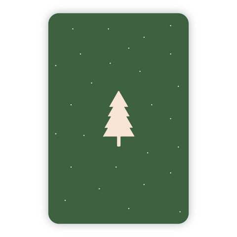 Kerstkaart | Blanco kerstboom