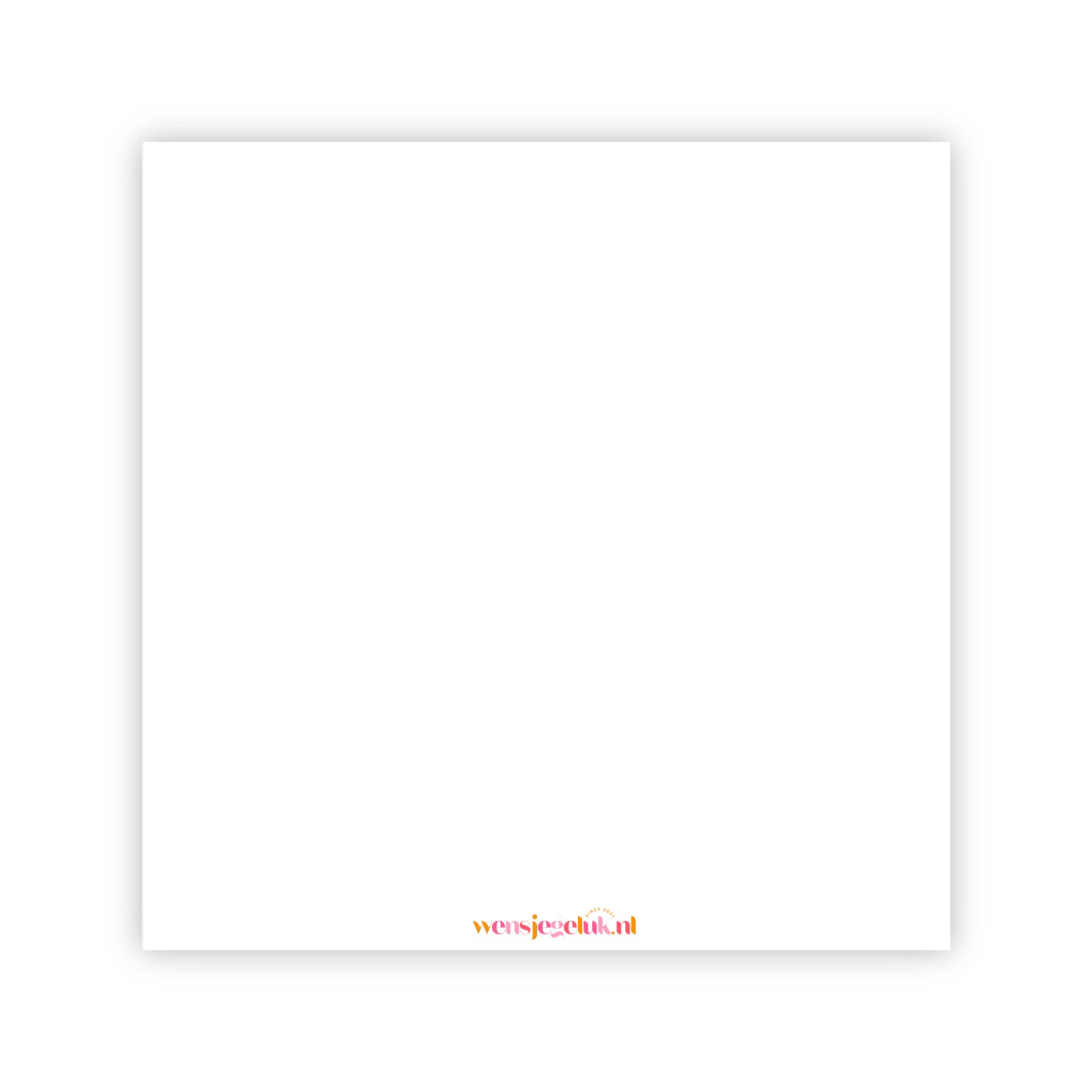 Dubbele wenskaart | Gecondoleerd