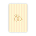 Wenskaart | Blanco ringen goudfolie