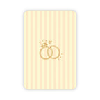 Wenskaart | Blanco ringen goudfolie