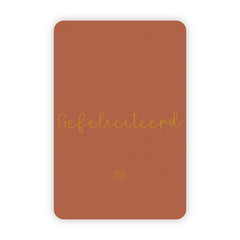 Wenskaart | Gefeliciteerd goudfolie