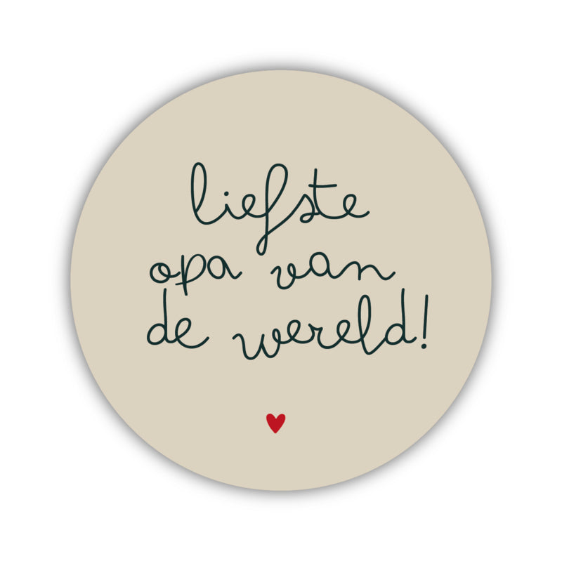 Onderzetter | Liefste opa