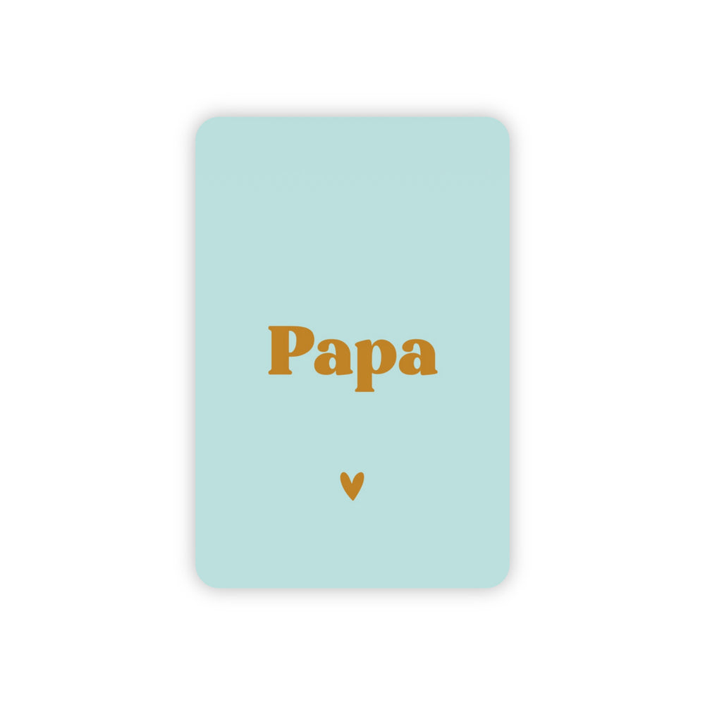 Minikaart | Papa goudfolie