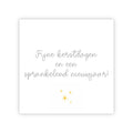 Dubbele kerstkaart | Fijne kerstdagen en een sprankelend nieuwjaar