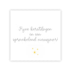 Dubbele kerstkaart | Fijne kerstdagen en een sprankelend nieuwjaar