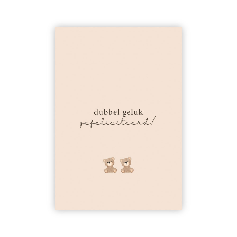 Wenskaart | Dubbel geluk
