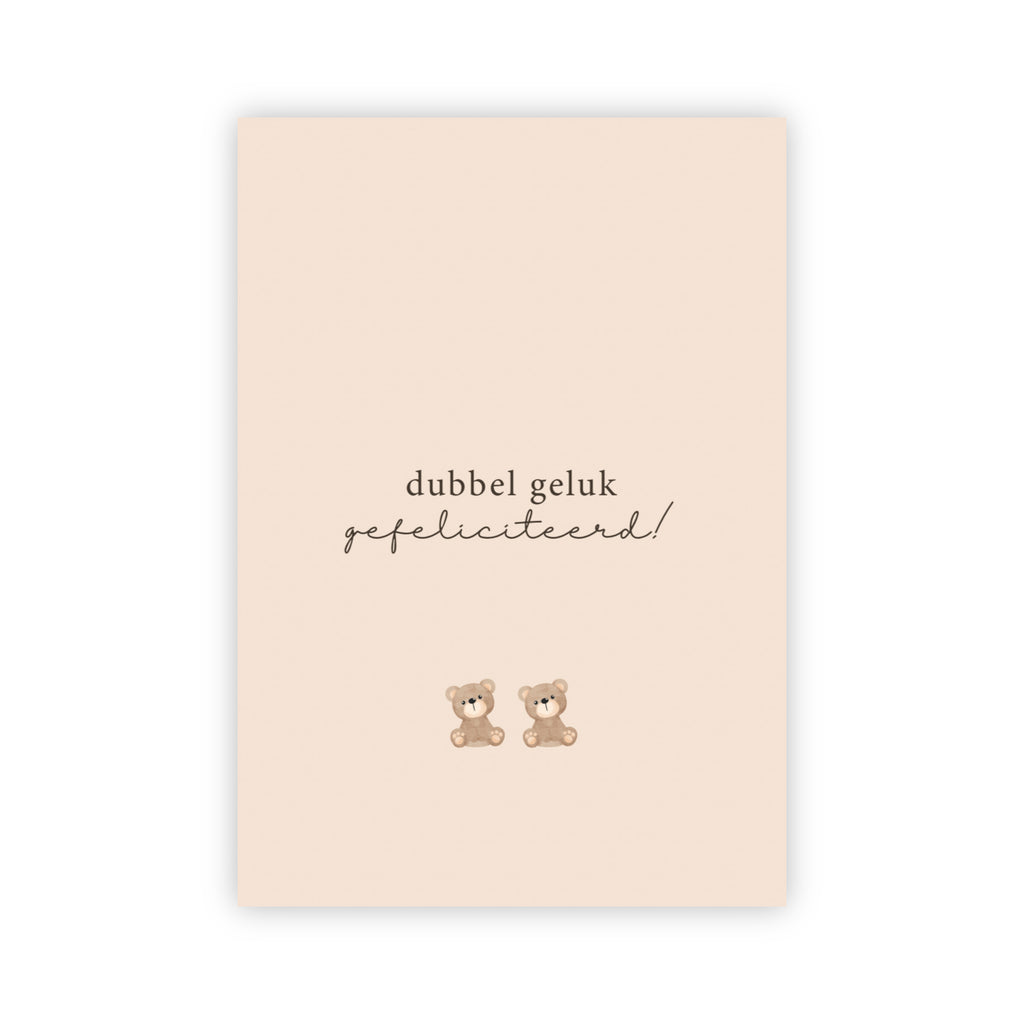 Wenskaart | Dubbel geluk