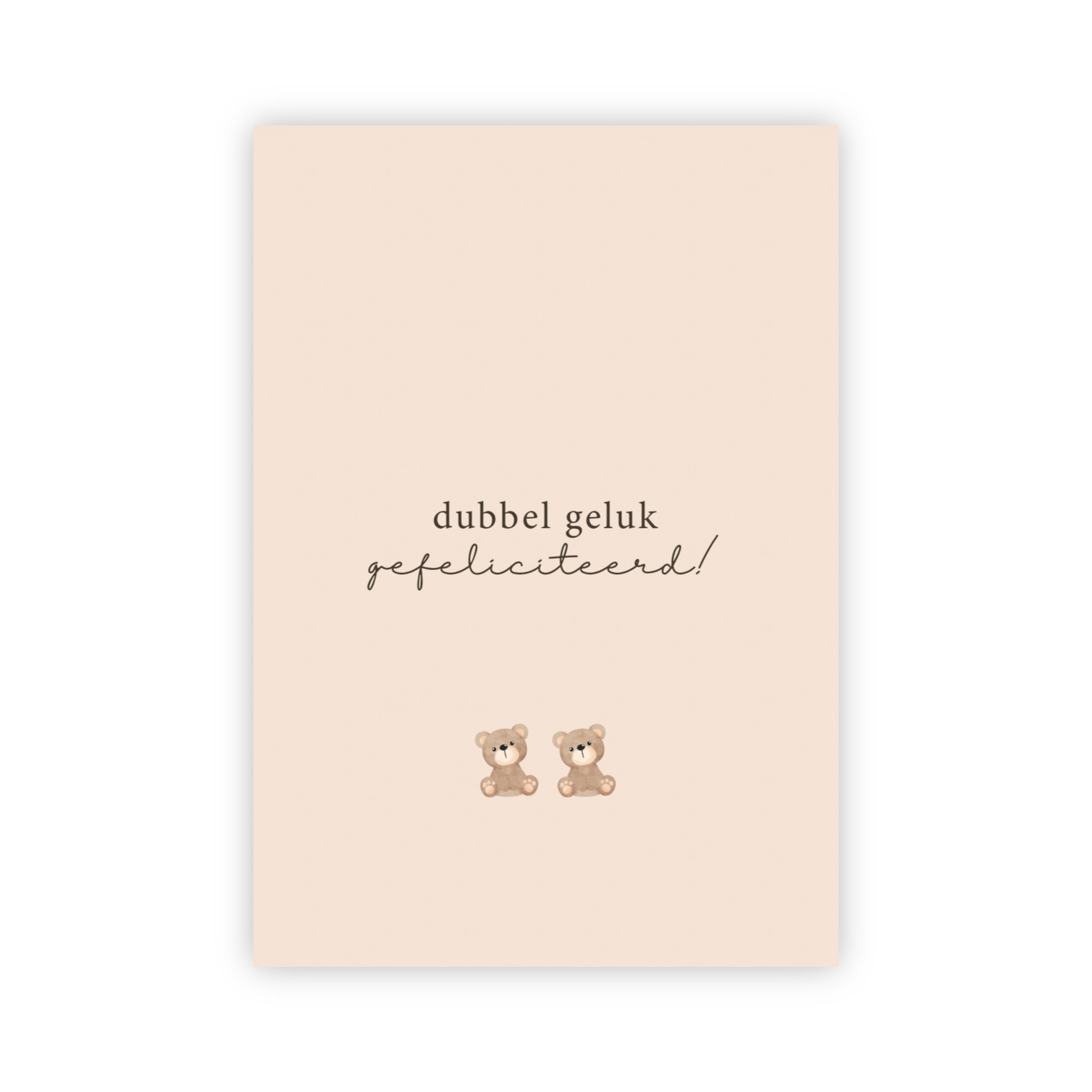 Wenskaart | Dubbel geluk