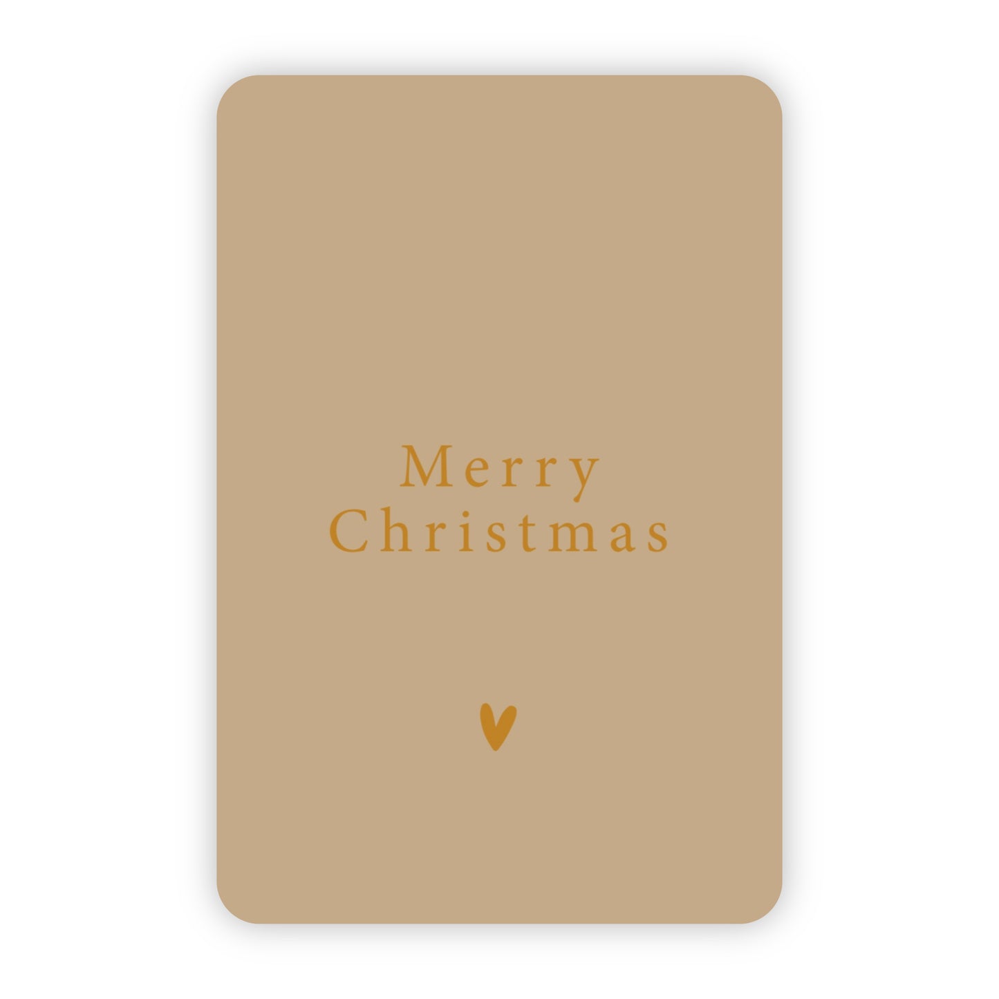 Kerstkaarten | Set van 10 met goudfolie