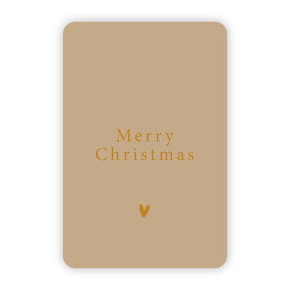 Kerstkaarten | Set van 10 met goudfolie