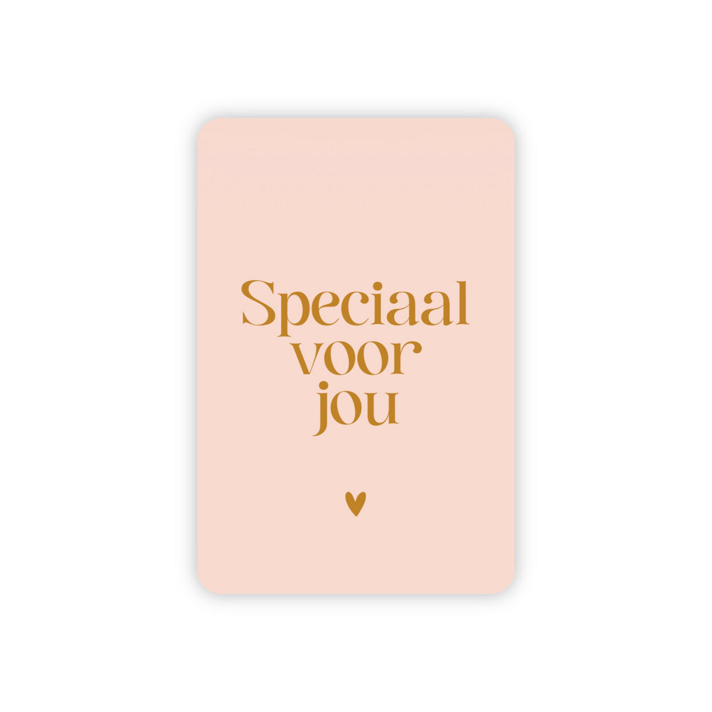 Minikaart | Speciaal voor jou goudfolie