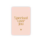 Minikaart | Speciaal voor jou goudfolie