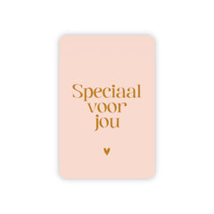 Minikaart | Speciaal voor jou goudfolie