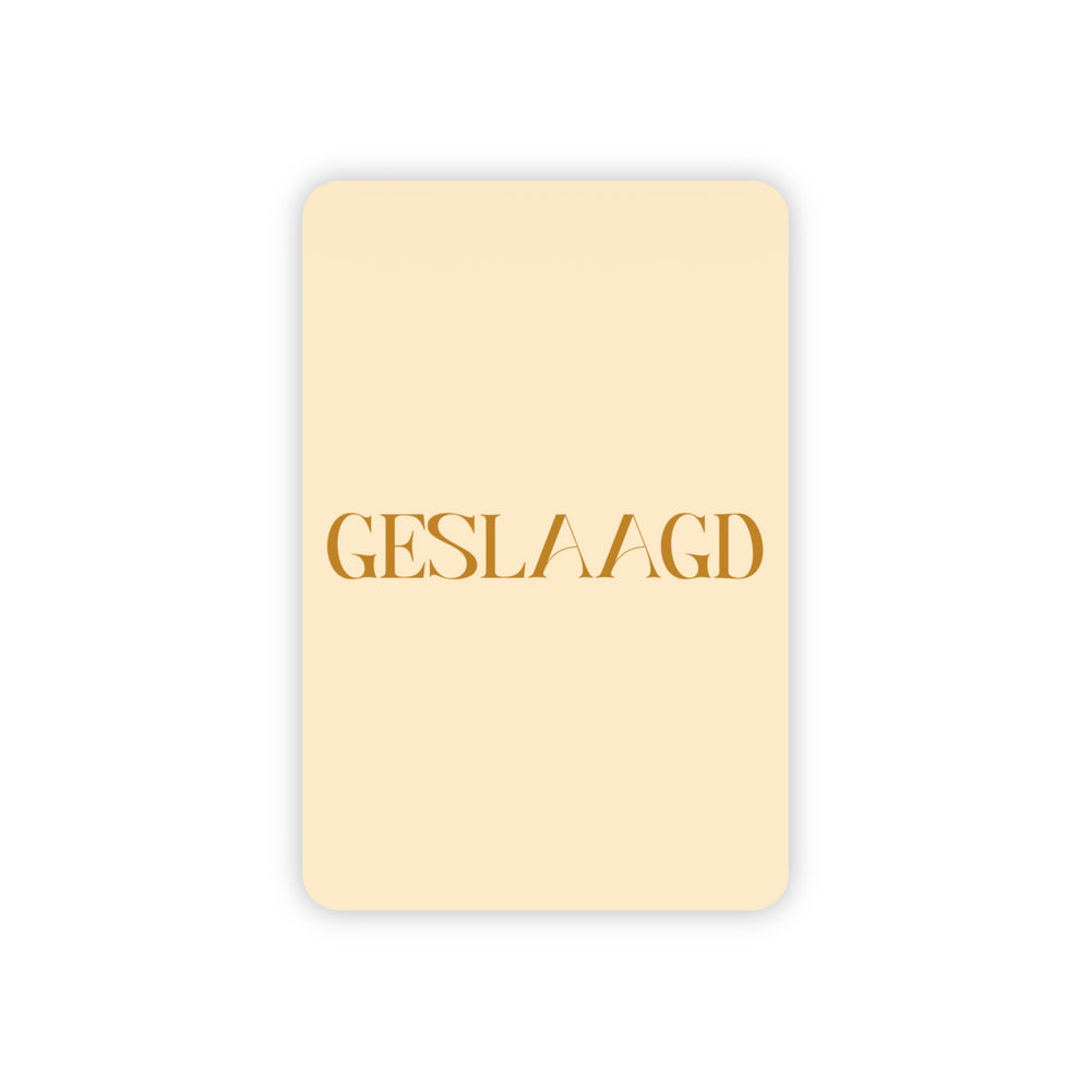 Minikaart | Geslaagd goudfolie