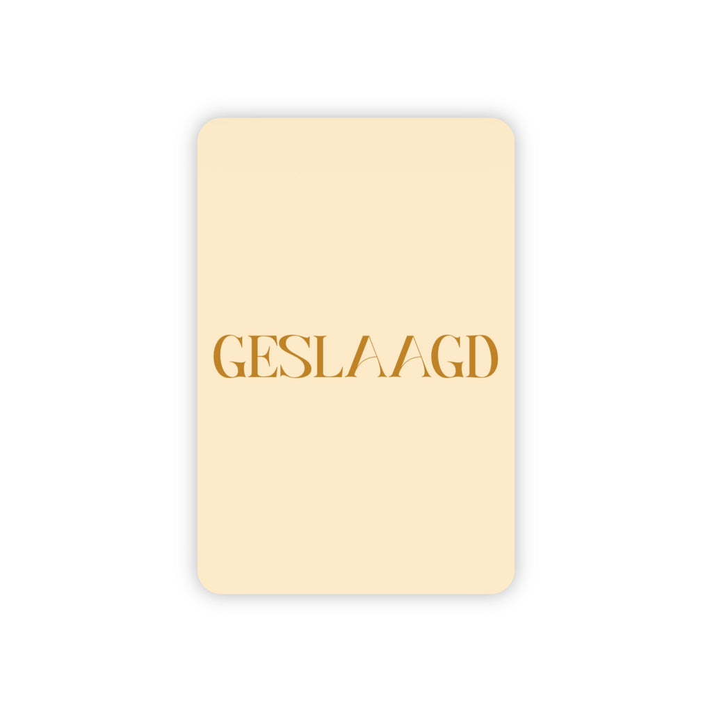 Minikaart | Geslaagd goudfolie