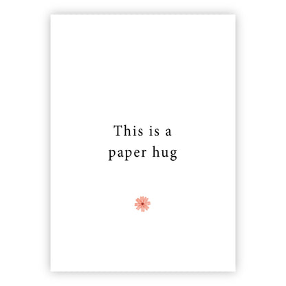 Wenskaart | This is a paper hug