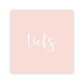Dubbele wenskaart | Liefs