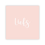 Dubbele wenskaart | Liefs