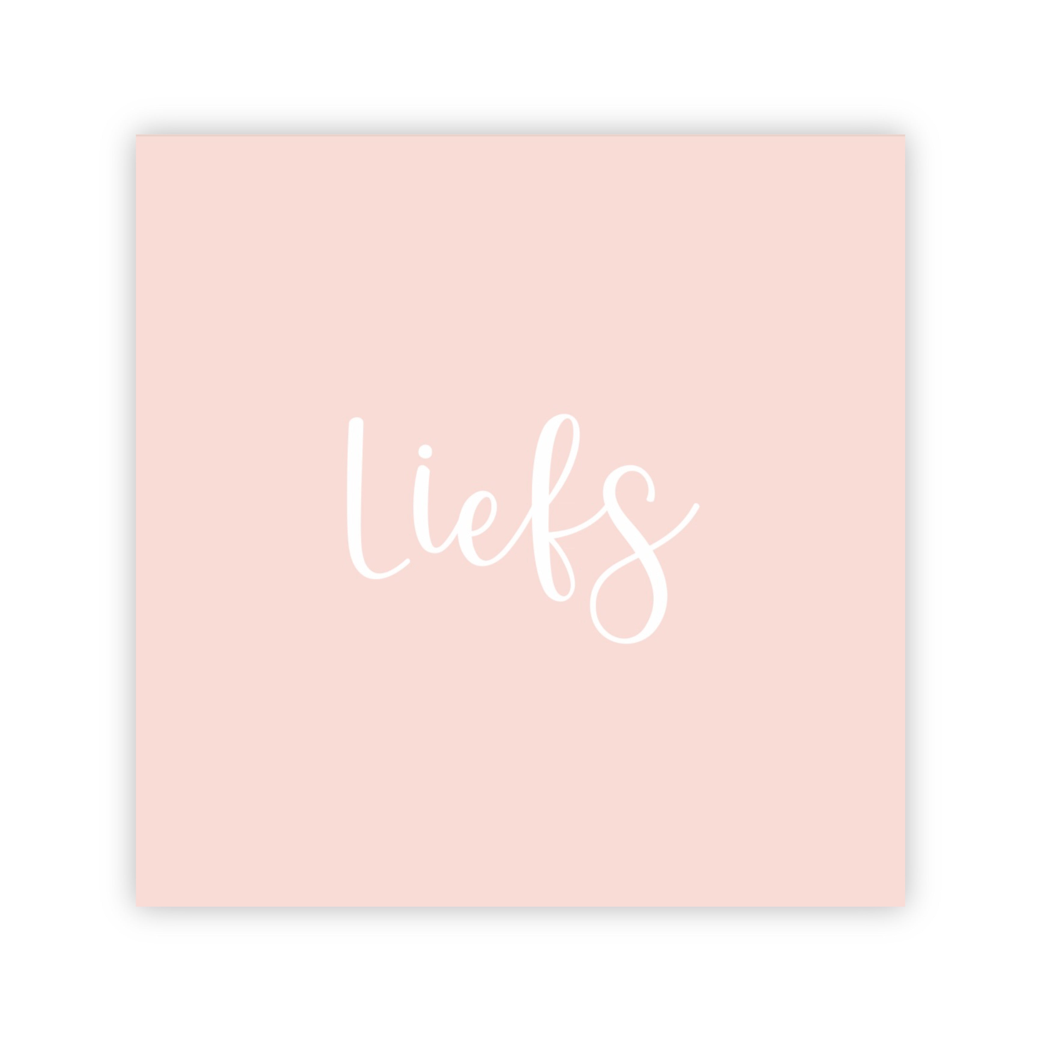 Dubbele wenskaart | Liefs