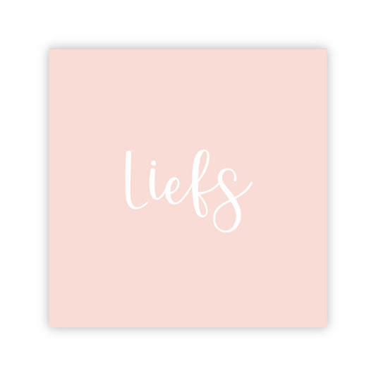 Dubbele wenskaart | Liefs