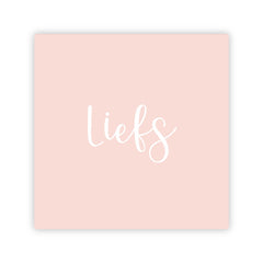 Dubbele wenskaart | Liefs