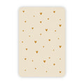 Wenskaart | Blanco hartjes goudfolie