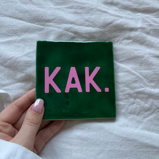 Tegeltje | Groen - kak