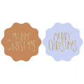 Cadeaustickers | Merry Christmas 10 stuks goudfolie