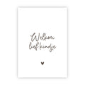 Dubbele wenskaart | Welkom lief kindje
