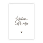 Dubbele wenskaart | Welkom lief kindje
