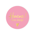 Cadeaustickers | Hoera een zusje 10 stuks goudfolie