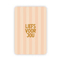 Wenskaart | Liefs voor jou goudfolie
