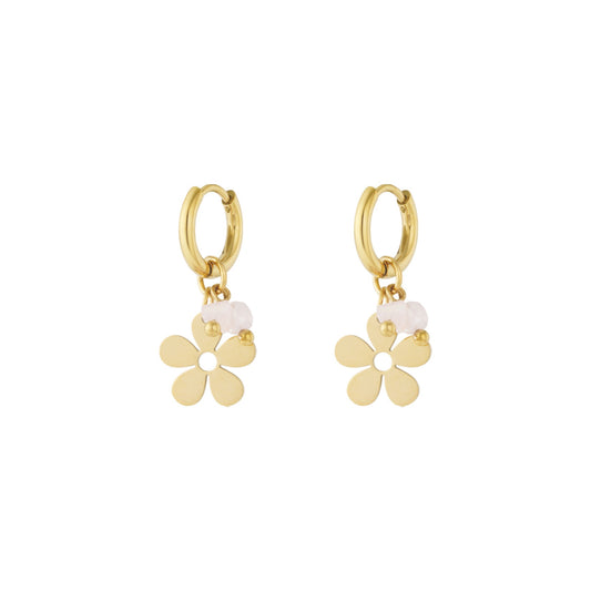 Oorbellen | Arabella goud beige