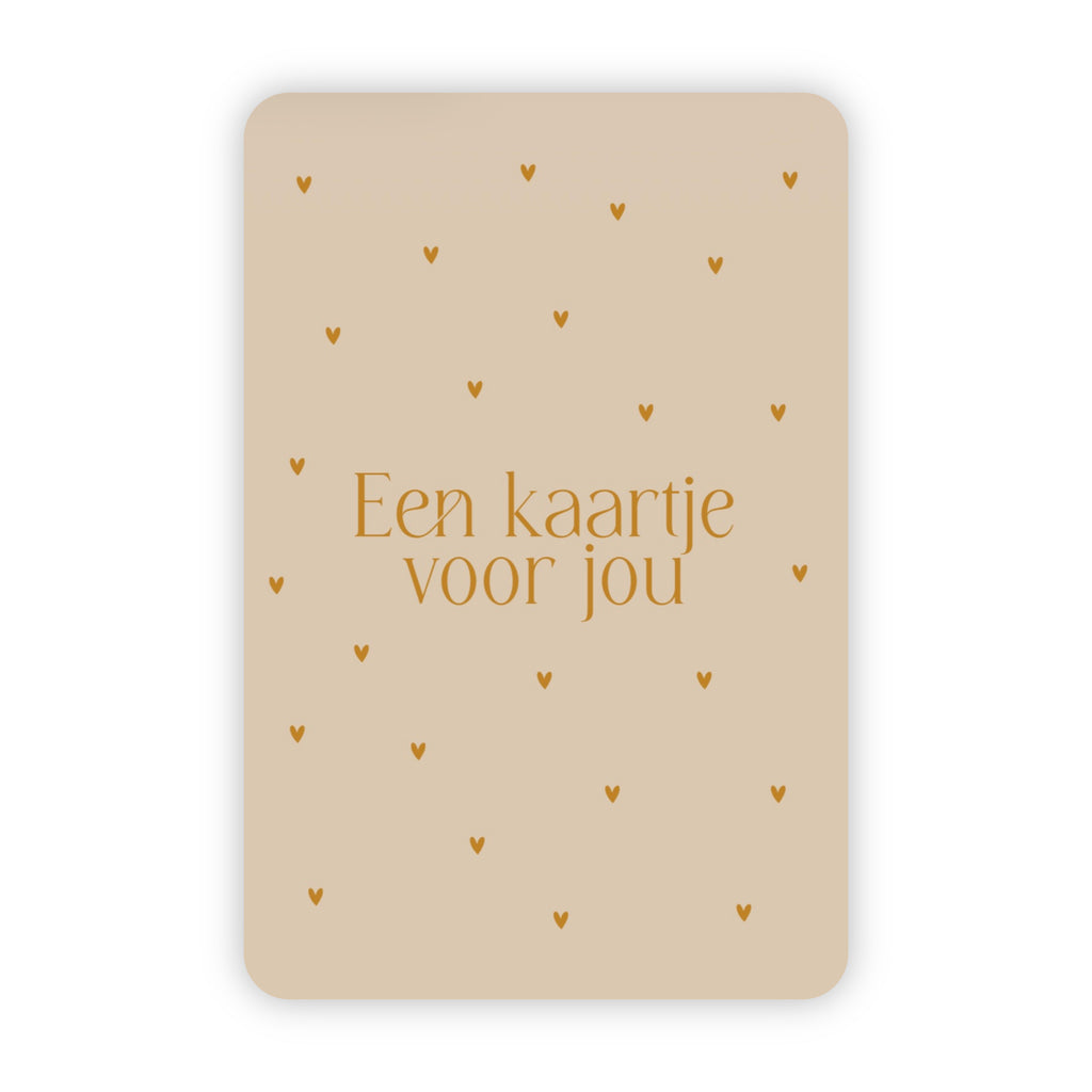 Wenskaart | Een kaartje voor jou goudfolie