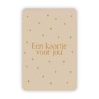 Wenskaart | Een kaartje voor jou goudfolie