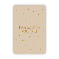 Wenskaart | Een kaartje voor jou goudfolie