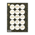 Stickervel | Kerst goudfolie